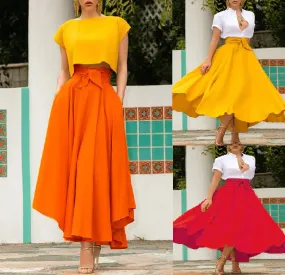 Sunburst Swirl Maxi Skirt - Culture Heaven Special