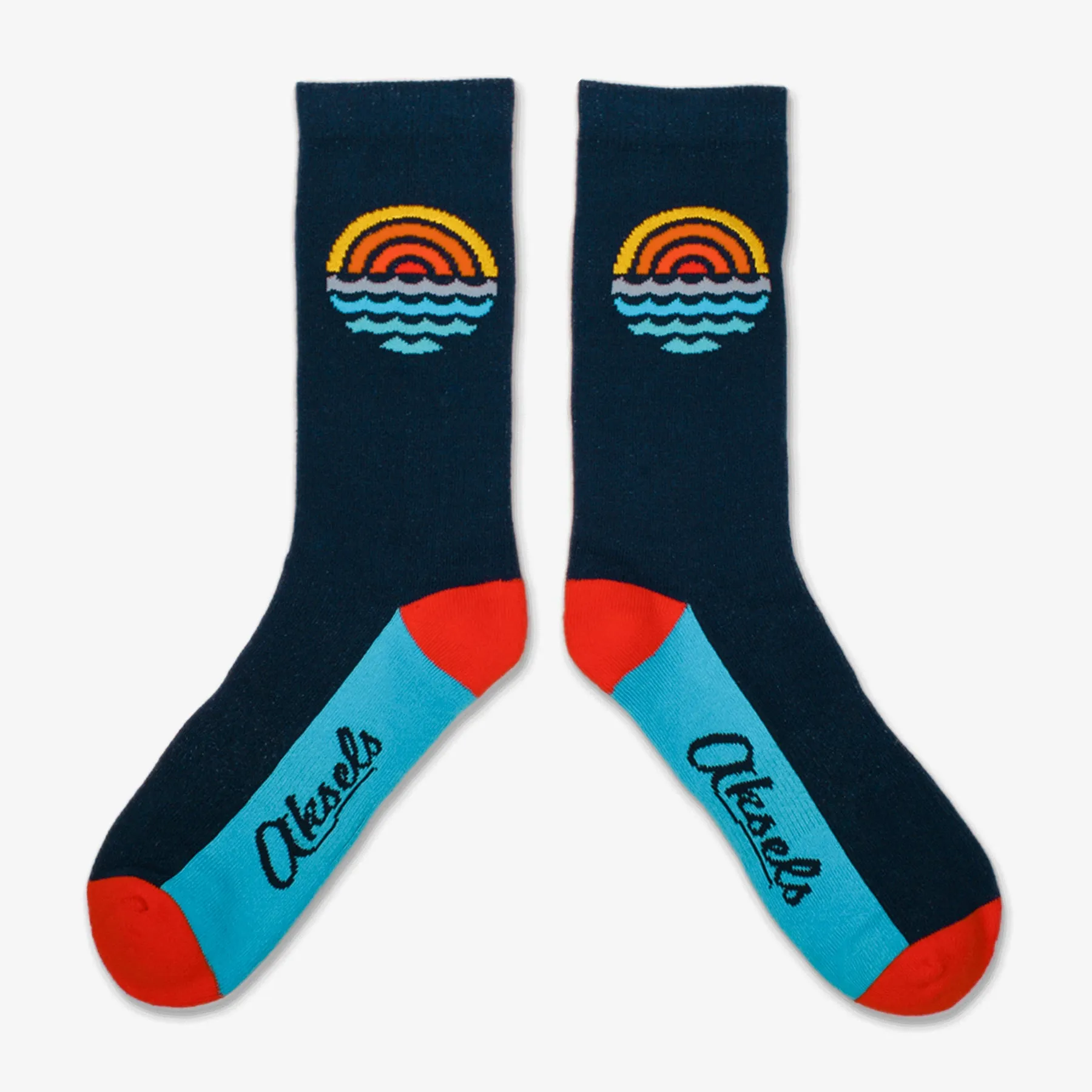 Sunset Swell Men's & Women's Crew Socks