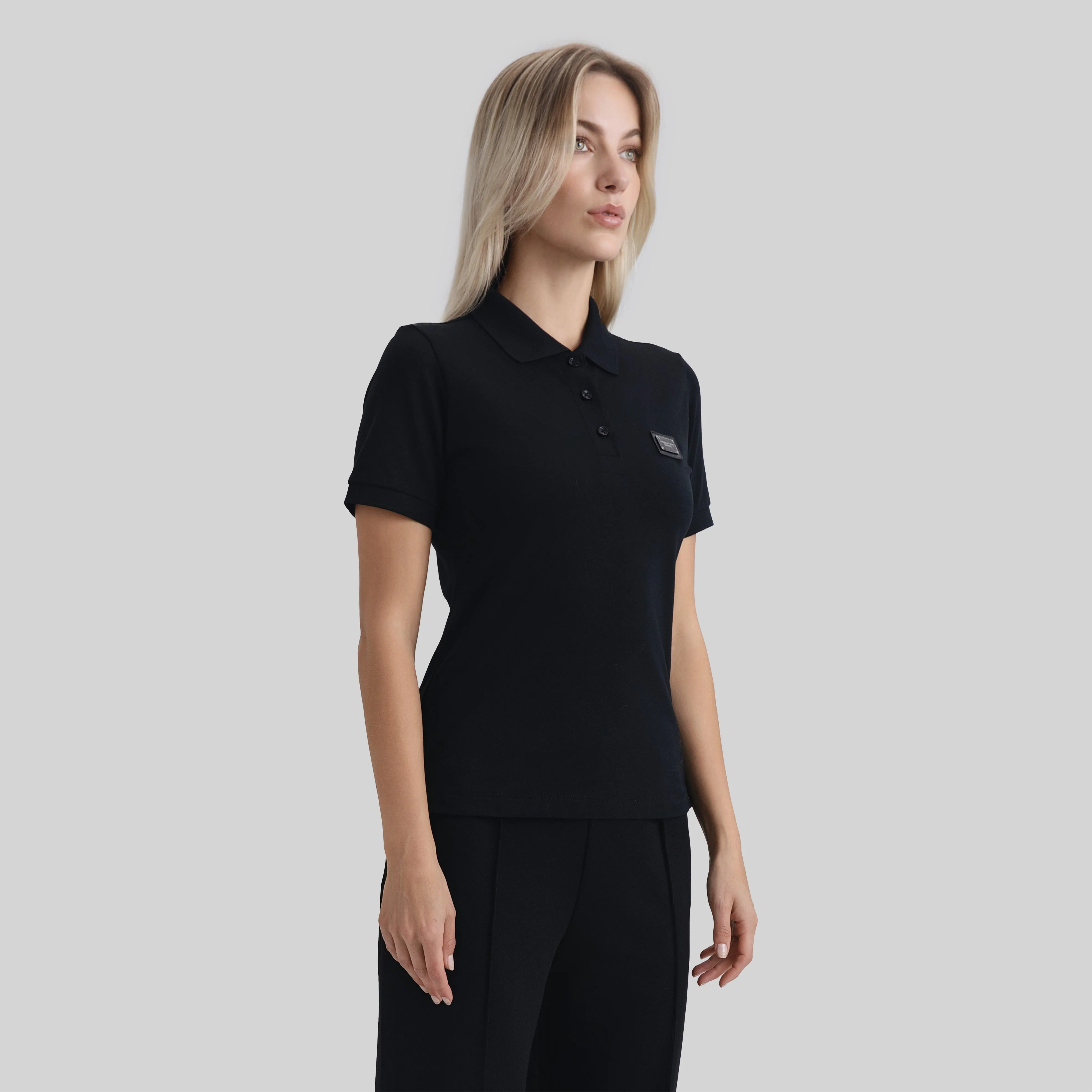 SUZUKA T-SHIRT POLO BLACK