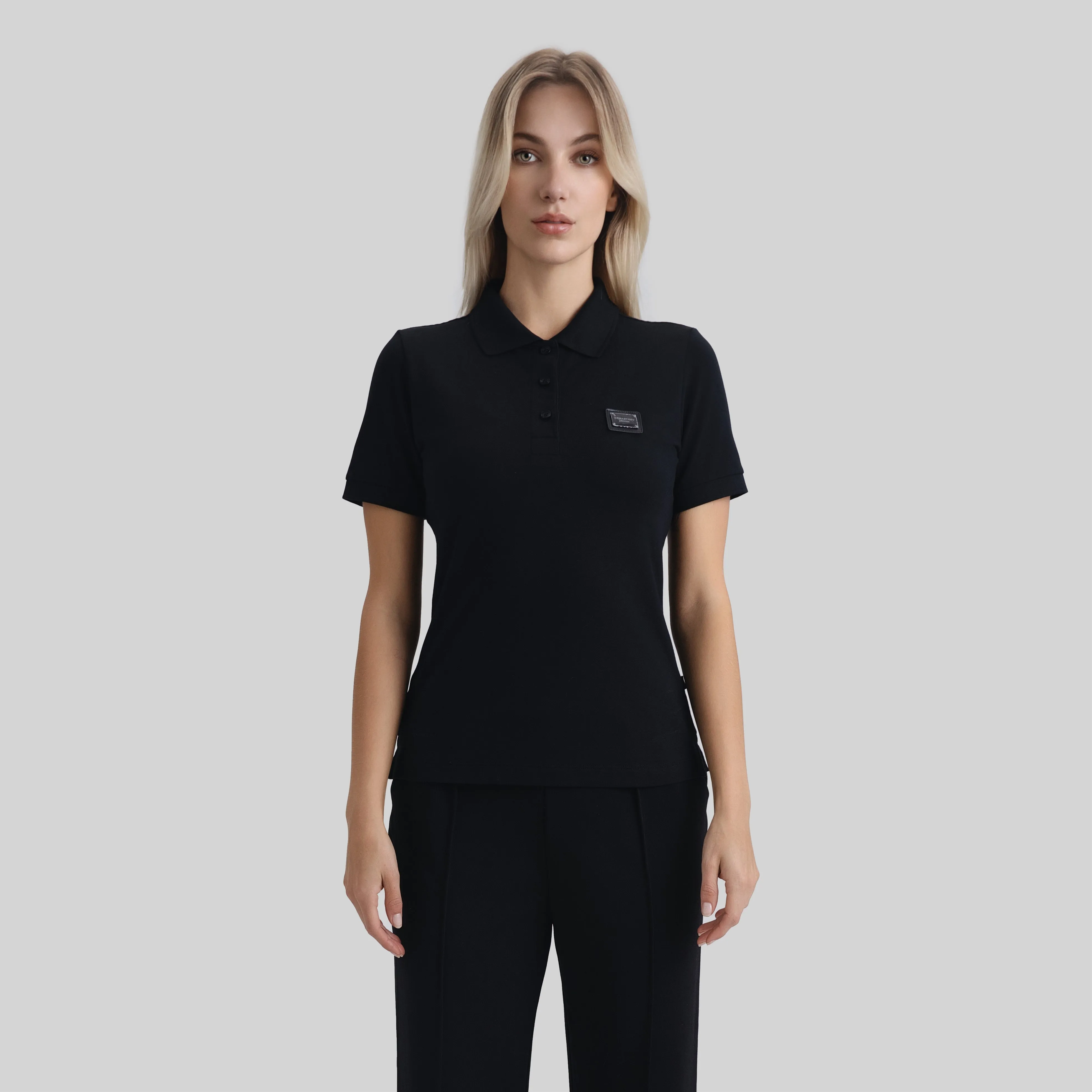 SUZUKA T-SHIRT POLO BLACK