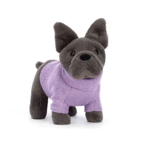 Sweater French Bulldog Purple