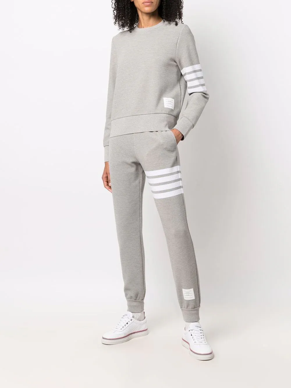 Sweatpants With 4 Bar In Cotton