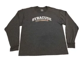 Syracuse Orange Gear for Sports Charcoal Gray Long Sleeve Crew Neck T-Shirt (L)