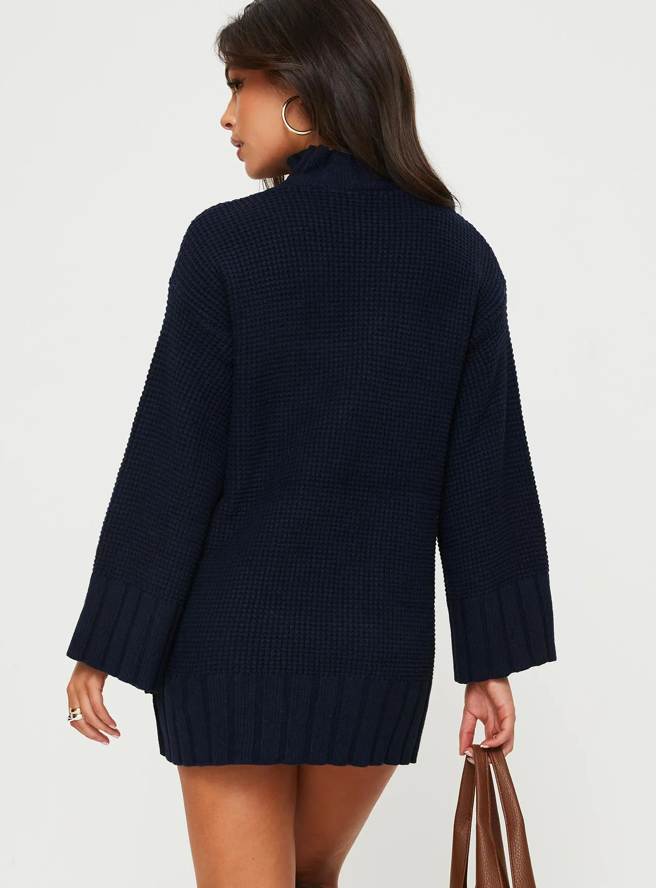 Tarin Knit Mini Dress Navy