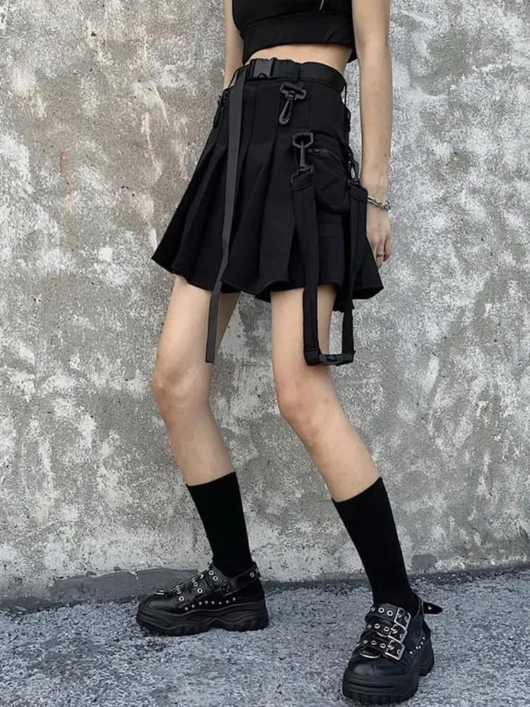 Techwear Cargo Skirt