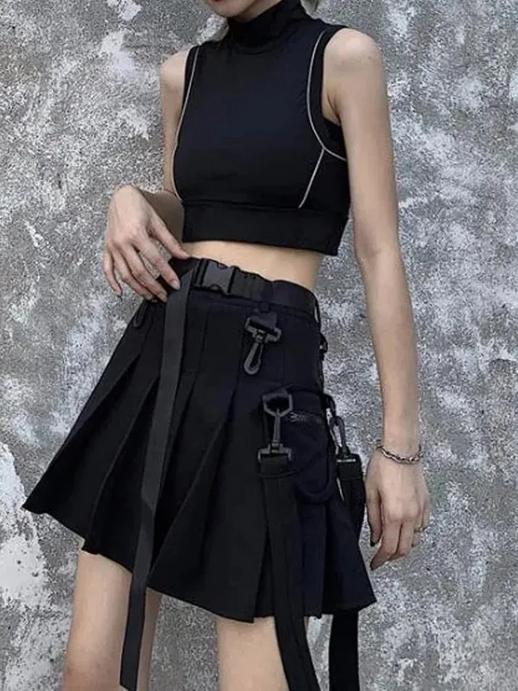 Techwear Cargo Skirt