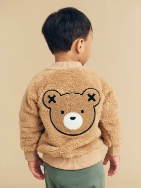 Teddy bear fur jacket for baby boys