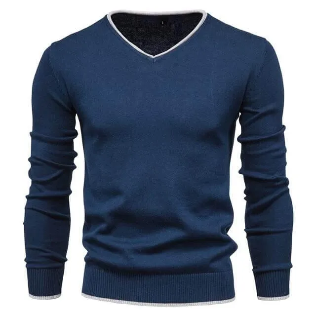 The Sterling V-neck Slim Fit Pullover Sweater - Multiple Colors