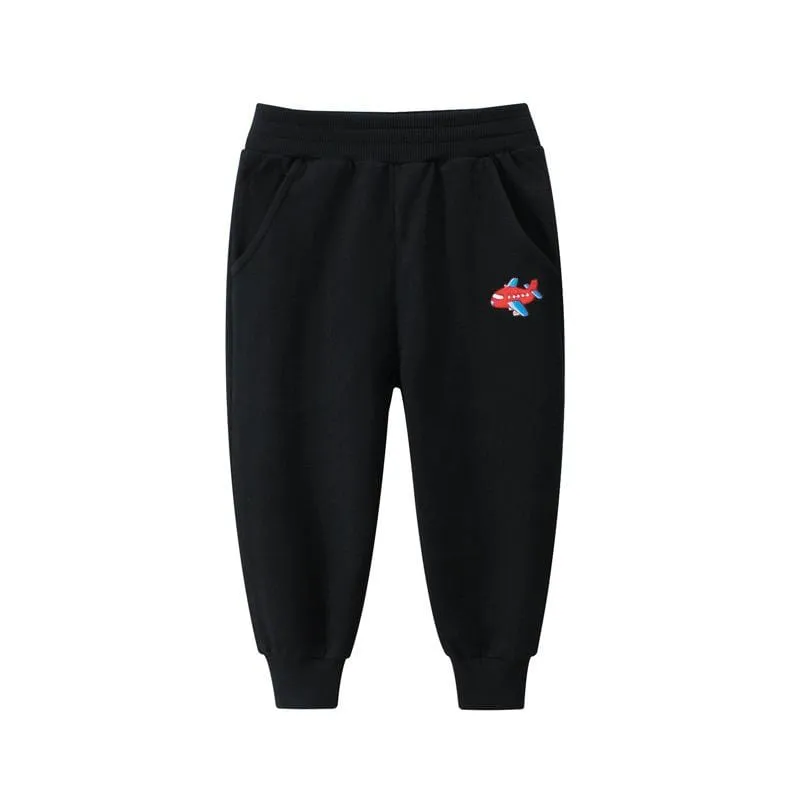 Toddler Boys Cartoon Transportation Sweatpants