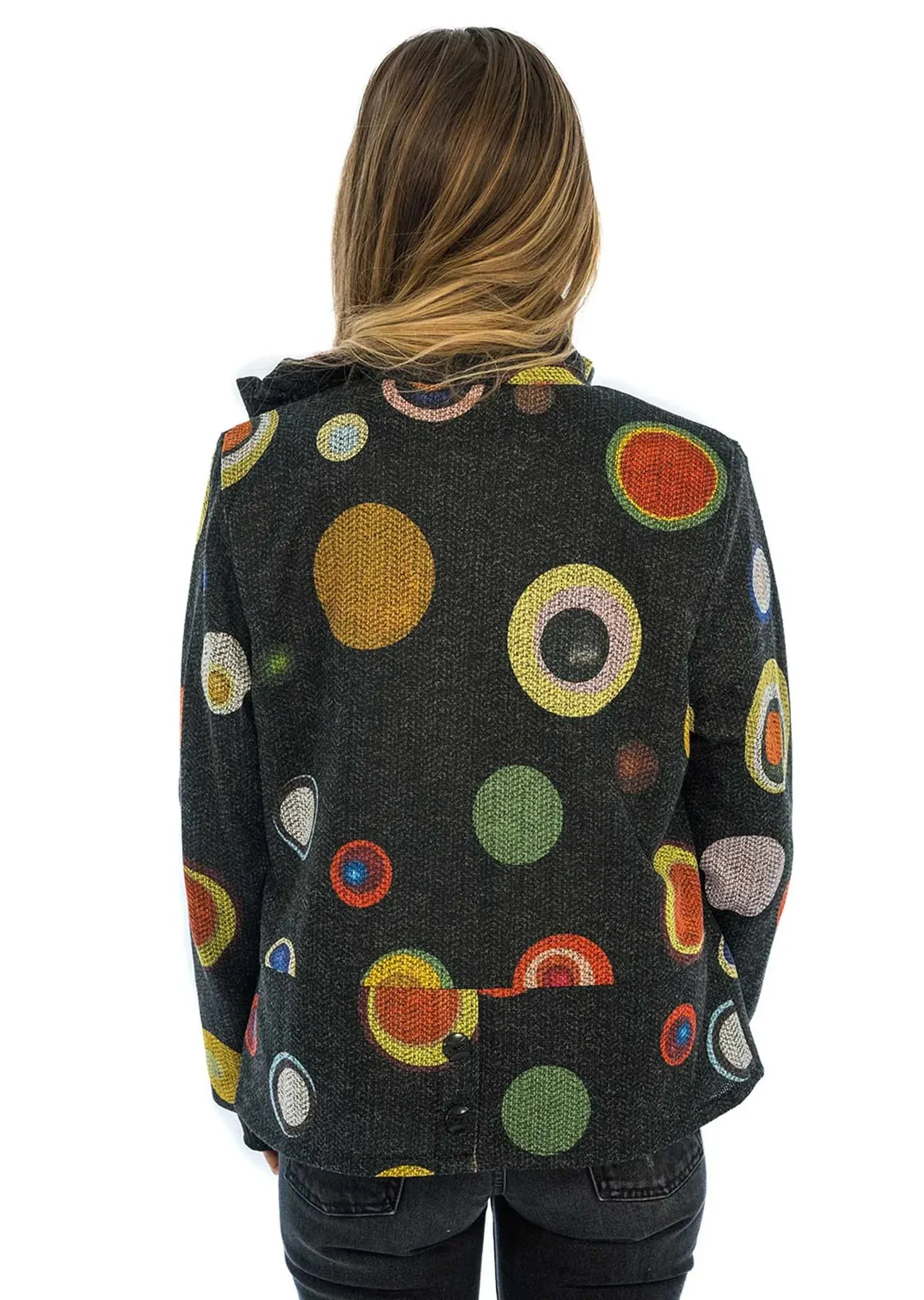 Trisha Tyler, 11534 Button Detail Dot Jacket