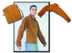 Weldmark WM882120 Leather 14" Bib and Cape Sleeve (Pkg. of 72)