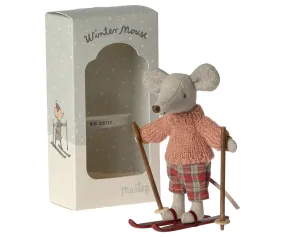 Winter Mouse with Ski Set, Big Sister