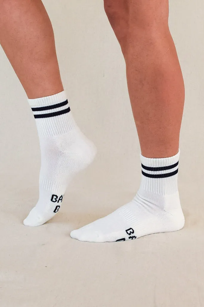 Women's Bamboo Cushion Crew Socks 3 Pack - White