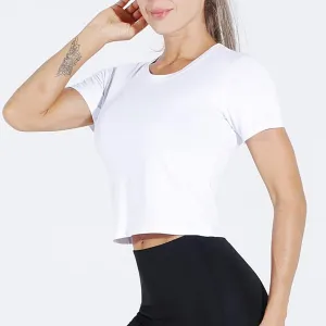 Workout Crop Tops Women Racerback Dry Fit