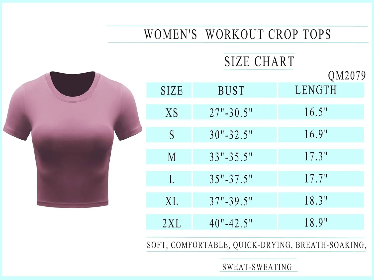 Workout Crop Tops Women Racerback Dry Fit