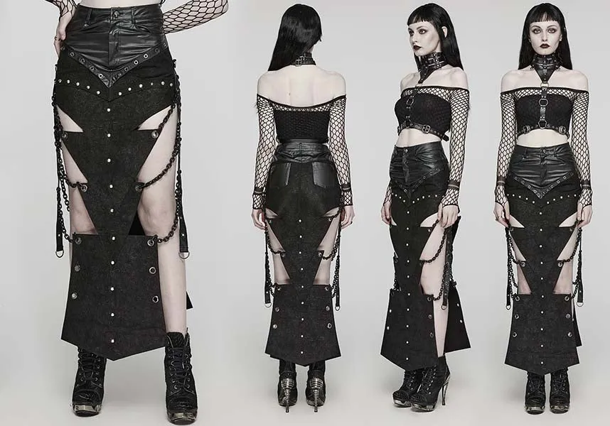 Xena Chained | HIGH SPLIT SKIRT*